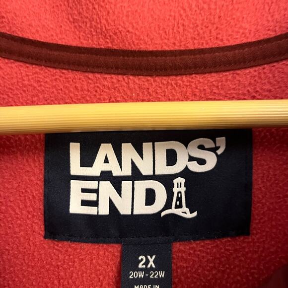 Lands’ End Quarter Snap Fleece - Picture 2 of 2